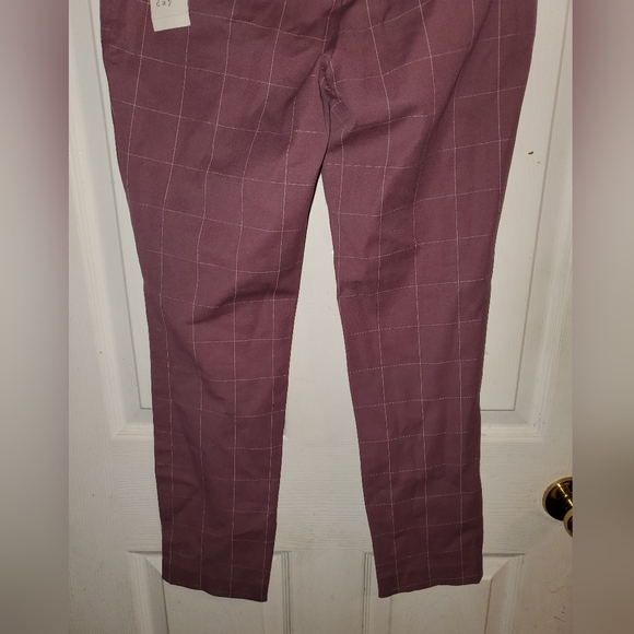 5 for $20 | NWT A New Day Side Zip Skinny Ankle Grid Pattern High Rise Pants - Picture 9 of 10